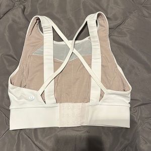 Lululemon supportive sports bra, white